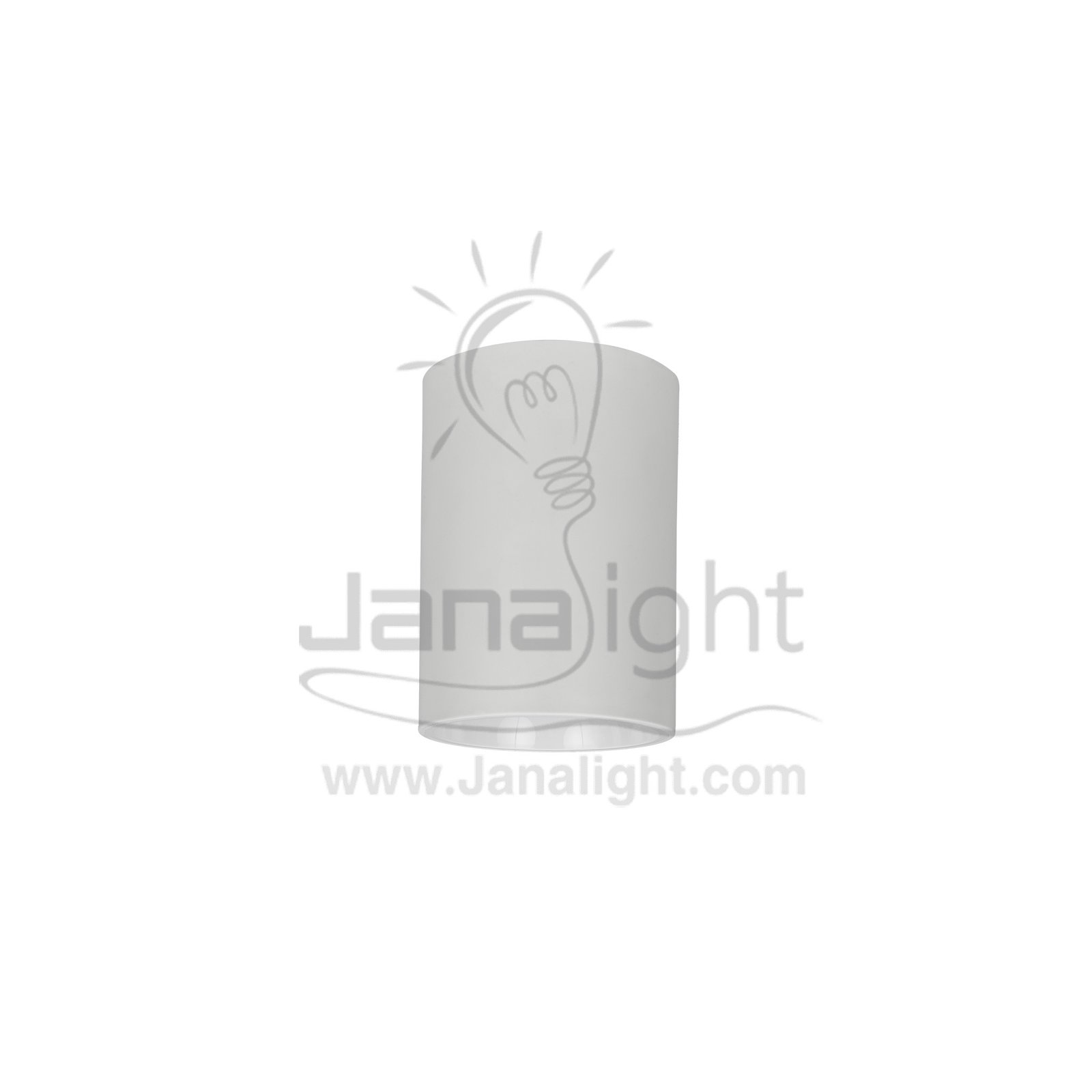 فريم سبوت سلندر فارغ مدور ابيض قلب ابيض cylinder downlight frame plastic white-white